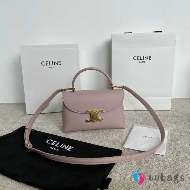 Uubags Celine Teen Nino Bag In Bleached Pink Smooth Satinated Calfskin 20.5x13x8cm - 1