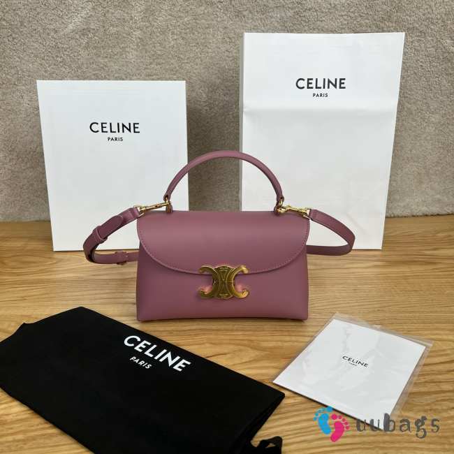 Uubags Celine Teen Nino Bag In Vintage Rose Smooth Satinated Calfskin 20.5x13x8cm - 1