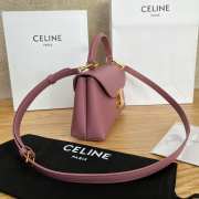 Uubags Celine Teen Nino Bag In Vintage Rose Smooth Satinated Calfskin 20.5x13x8cm - 5