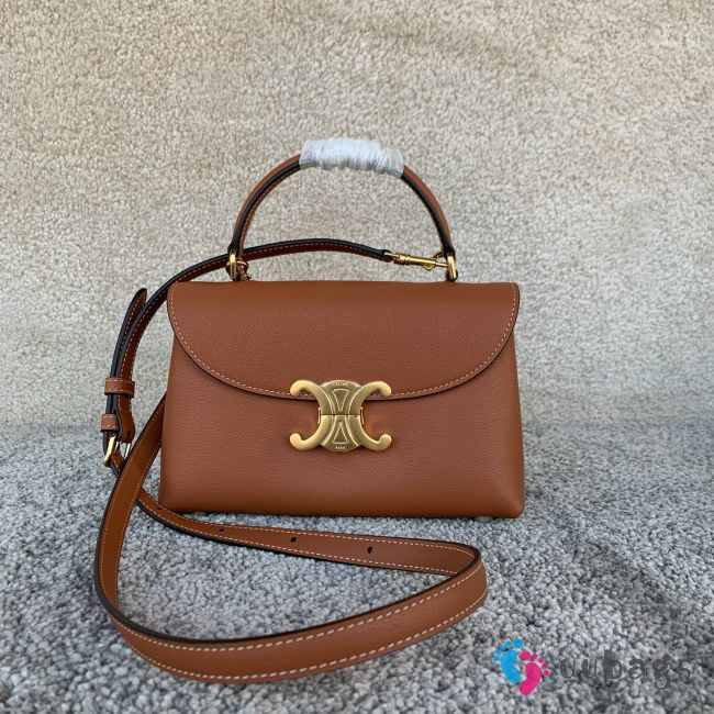 Uubags Celine Teen Nino Bag In Tan Smooth Satinated Calfskin 20.5x13x8cm - 1