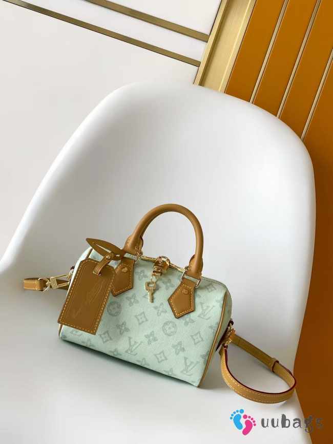 Uubags Louis Vuitton M27530 Speedy Bandoulière In Color Monogram Origine Vert Asnière 20 Bag 20.5x13.5x12cm - 1