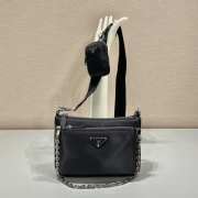 Uubags Prada 1BH168 Re-Edition 2005 Re-Nylon Mini Shoulder Bag with Detachable Pouch In Black - 1