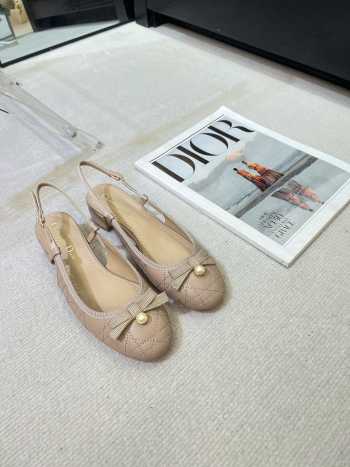 Uubags Dior Ballet Slingback Pump Nude Quilted Cannage Calfskin