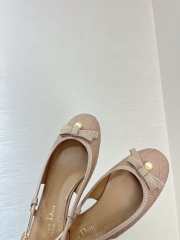 Uubags Dior Ballet Slingback Pump Nude Quilted Cannage Calfskin - 5