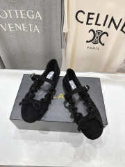 Uubags Alaïa Lace-Up Ballet Flats In Black Suede  - 2