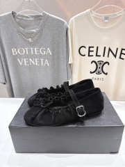 Uubags Alaïa Lace-Up Ballet Flats In Black Suede  - 3