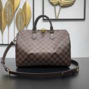 Uubags Louis Vuitton N40575 Speedy Bandoulière 25 Bag Damier Ebene Canvas Material 30x21x17cm - 1