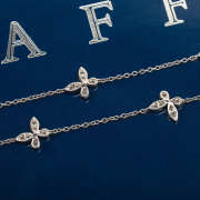 Uubags Graff Pavé Butterfly Diamond Petite Necklace White Gold - 6