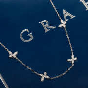 Uubags Graff Pavé Butterfly Diamond Petite Necklace White Gold - 5