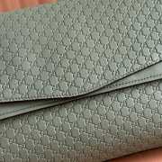 Uubags Gucci large shoulder bag with chain sage green GG leather 36x19.5x9.5cm - 4