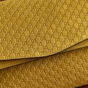 Uubags Gucci large shoulder bag with chain yellow GG suede 36x19.5x9.5cm - 4