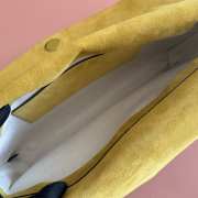 Uubags Gucci large shoulder bag with chain yellow GG suede 36x19.5x9.5cm - 2