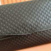 Uubags Gucci large shoulder bag with chain black GG leather 36x19.5x9.5cm - 2