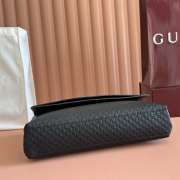 Uubags Gucci large shoulder bag with chain black GG leather 36x19.5x9.5cm - 3