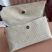 Uubags Gucci medium shoulder bag with chain beige GG suede 28x16x7cm - 4