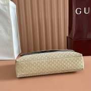 Uubags Gucci medium shoulder bag with chain beige GG suede 28x16x7cm - 3