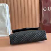 Uubags Gucci medium shoulder bag with chain black GG leather 28x16x7cm - 4