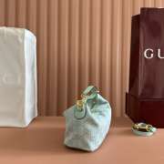 Uubags Gucci Vanity small top handle bag icy blue GG canvas 19x10x9cm - 2