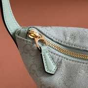 Uubags Gucci Vanity small top handle bag icy blue GG canvas 19x10x9cm - 4