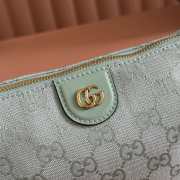 Uubags Gucci Vanity small top handle bag icy blue GG canvas 19x10x9cm - 5