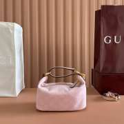 Uubags Gucci Vanity small top handle bag pink GG canvas 19x10x9cm - 5