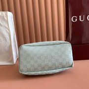 Uubags Gucci Vanity medium top handle bag icy blue GG canvas 27.5x13x14.5cm - 4