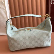 Uubags Gucci Vanity medium top handle bag icy blue GG canvas 27.5x13x14.5cm - 3