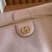 Uubags Gucci Vanity medium top handle bag pink GG canvas 27.5x13x14.5cm - 3