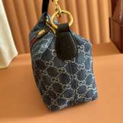 Uubags Gucci Vanity medium top handle bag blue and white GG denim 27.5x13x14.5cm - 2
