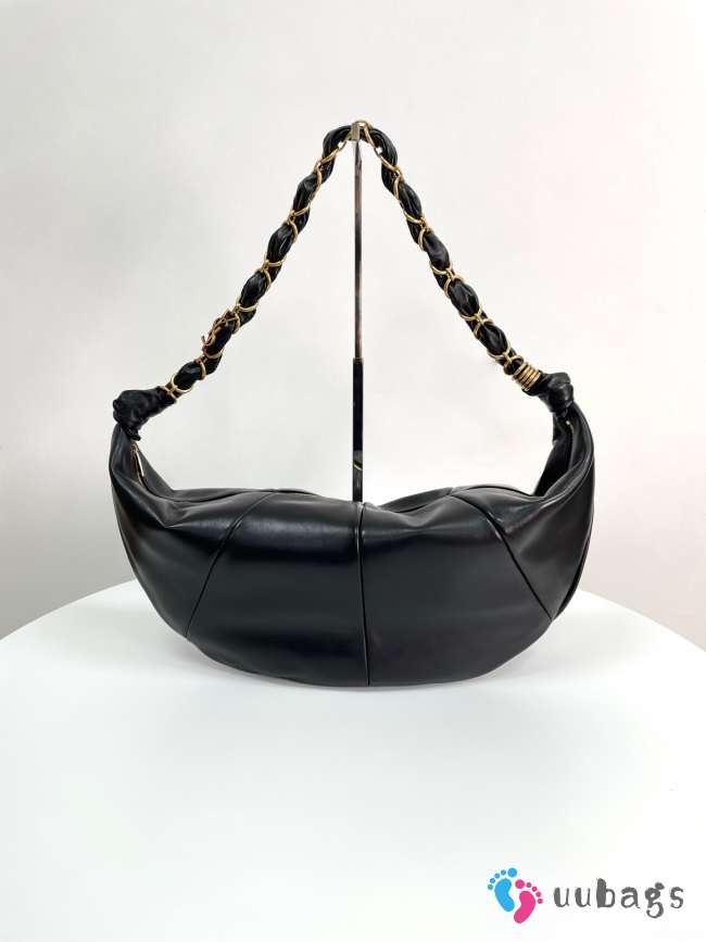 Uubags YSL Amalia hobo in black lambskin 23-62x28x4cm - 1