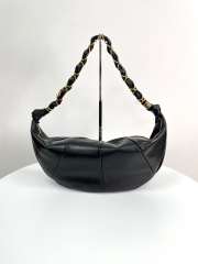 Uubags YSL Amalia hobo in black lambskin 23-62x28x4cm - 1