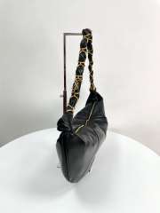 Uubags YSL Amalia hobo in black lambskin 23-62x28x4cm - 3