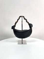 Uubags YSL Small Amalia hobo in black lambskin 28x12.5x8cm - 1