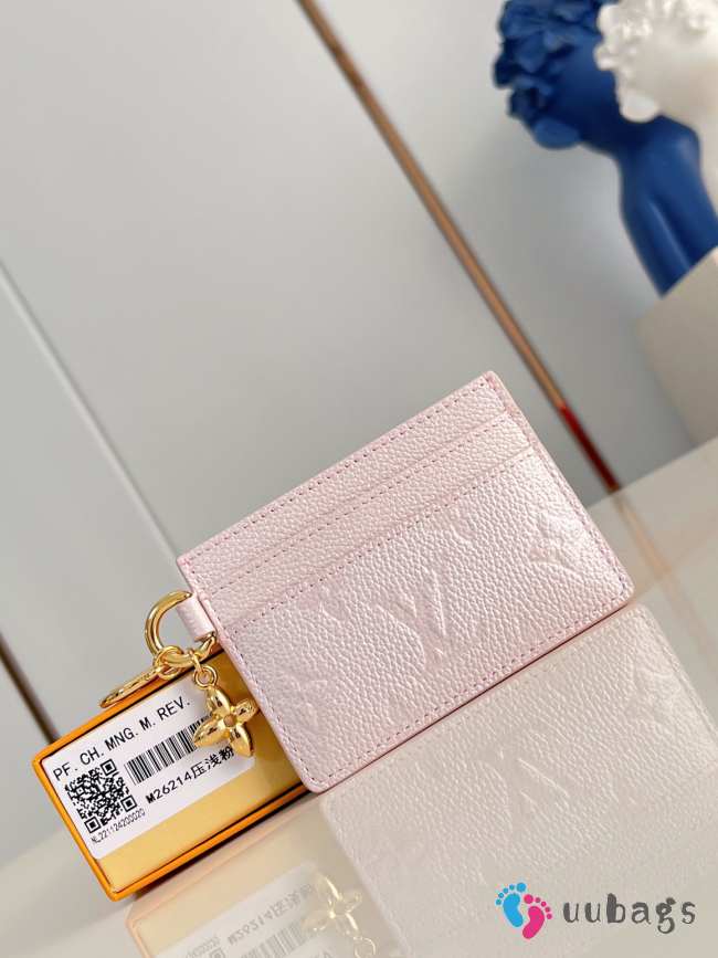 Uubags Louis Vuitton M26214 Charms Card Holder In Snowy Pearl 11x7x1.5cm - 1