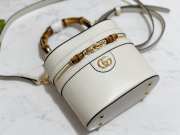 Uubags Gucci Mini vanity bag with bamboo handle white 15.5x13.5x4cm - 3