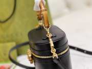 Uubags Gucci Mini vanity bag with bamboo handle black 15.5x13.5x4cm - 5