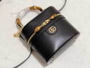Uubags Gucci Mini vanity bag with bamboo handle black 15.5x13.5x4cm - 3