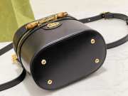 Uubags Gucci Mini vanity bag with bamboo handle black 15.5x13.5x4cm - 2