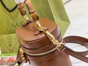 Uubags Gucci Mini vanity bag with bamboo handle brown 15.5x13.5x4cm - 2