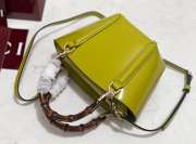 Uubags Gucci Mini Bamboo Top Handle Tote Bag In Green 27x14x11.5cm - 3