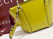 Uubags Gucci Mini Bamboo Top Handle Tote Bag In Green 27x14x11.5cm - 2