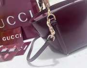 Uubags Gucci Mini Bamboo Top Handle Tote Bag In Burgundy 27x14x11.5cm - 3