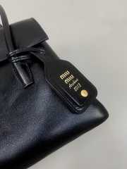 Uubags Miu Miu Solitaire shiny leather bag in black 28x19.5x11cm - 6