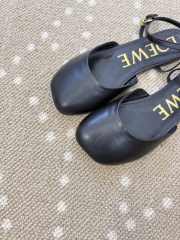 Uubags Loewe Toy Ballerinas with Ankle Strap in Black Lambskin - 5