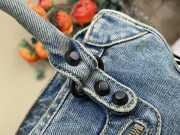 Uubags Balenciaga Le City Blue Denim Bag with Aged Silver Hardware 30cm - 2