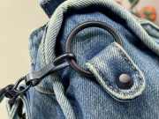 Uubags Balenciaga Le City Large Blue Denim Bag with Aged Silver Hardware 35cm - 5