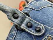 Uubags Balenciaga Le City Large Blue Denim Bag with Aged Silver Hardware 35cm - 6