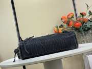 Uubags Balenciaga Le City Black Denim Bag with Aged Silver Hardware 30cm - 3