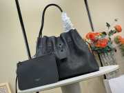 Uubags Louis Vuitton M13179 Boundless Perforated Mahina Calfskin Leather in Black 43x33.5x17cm - 1