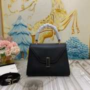 Uubags Valextra Iside top handle mini bag in black 12x16x22cm - 1